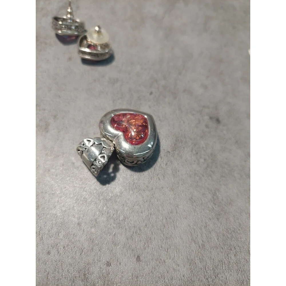 Brighton Pure Love Heart Pendant And Earrings Set topaz
